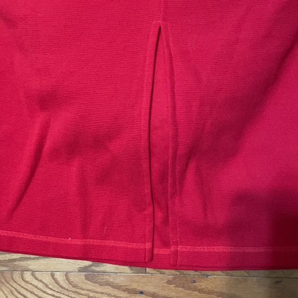 New With Tags Red Maxi with Elastic tie Waist/ Square Weave Waffle Fabric/ XL - Picture 7 of 11